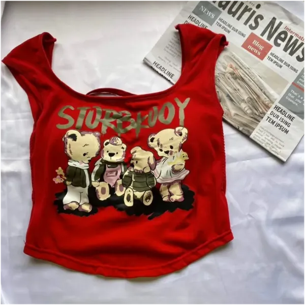 Bowtie Crop T-Shirt For Women